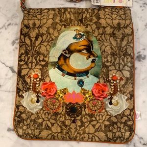 Crossbody bag from India.